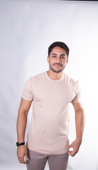 Camiseta Algodão Premium Bege