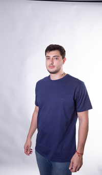 Camiseta Algodão Premium Azul Marinho